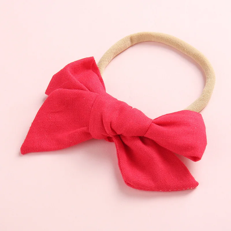 Red with headband Весенне-летние заколки для волос или повязки на голову, украшенные цветами и бантом, Школьный бант для волос для девочек, заколки для девочек, аксессуары для волос, реквизит для фотосессии - Цвет: Red with headband
