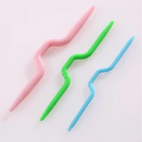 100setlot 3 sizes knitting tools wholesale abs plastic knit cable stitch diy smooth crochet hook weaving tools