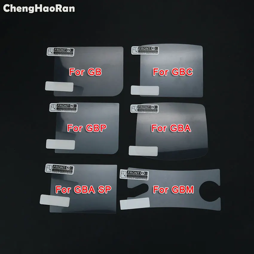 ChengHaoRan 10 шт. Защитная пленка для ЖК экрана Gameboy цвет GBA SP GBC GB GBP GBM консоли|Запасные