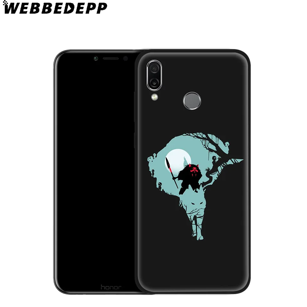 Мягкий чехол WEBBEDEPP Princess Mononoke для Huawei P8 P9 P10 P20 P30 Lite Pro P Smart Z Plus 2019 Y6 Prime 2018 2017 Mini |