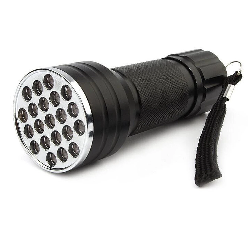 Мини Портативный УФ ультрафиолетовый 21 светодиодный вспышка светильник