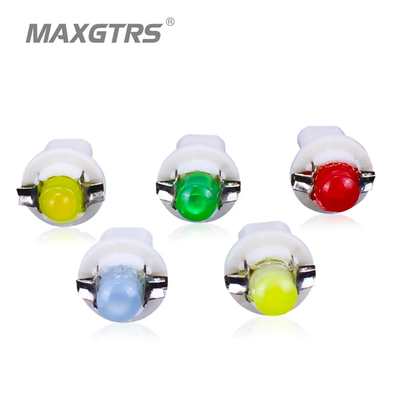 

50x B8.5 D B 8.5D Cob Wedge Led Switch Radio Climate Control Bulb Gauge Speedo Dashboard Indicator Light Ac Panel Instrument