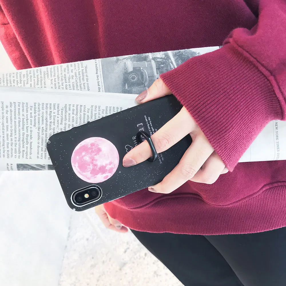 Чехол для телефона Boucho Finger Ring iphone X XS чехлы MAX XR 6 6s 7 8 Plus милый чехол конфетного