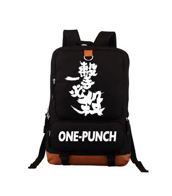Японский аниме ONE PUNCH-MAN рюкзак с принтом Сайтама Косплей школьный рюкзак парусиновые сумки для ноутбука Мультяшные школьные сумки Дорожная сумка - Цвет: 6