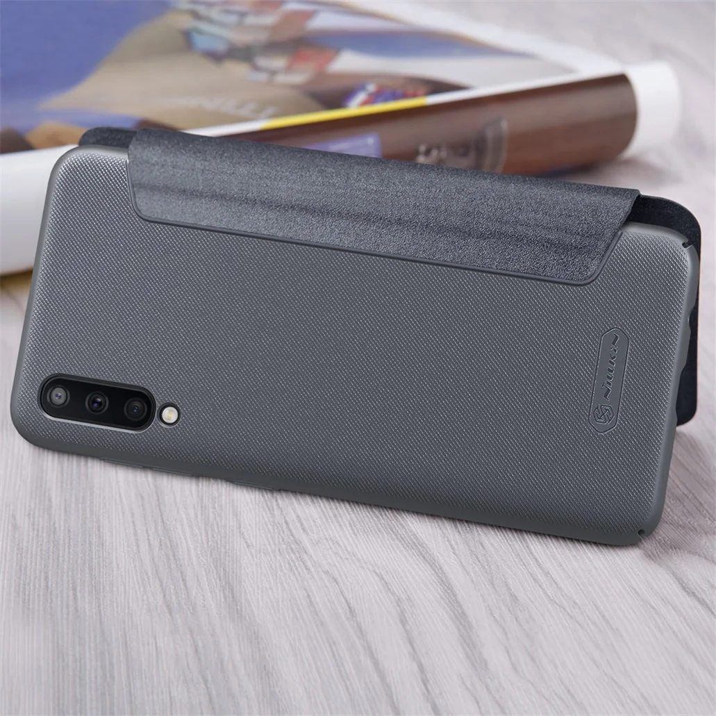 Для samsung Galaxy A50 A50S A30S A30 A10 флип-чехол NILLKIN блестящий тонкий флип-чехол из искусственной кожи чехол для телефона samsung A50