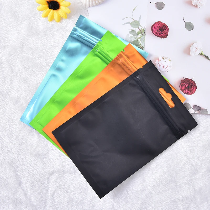 1 шт. плоский нижний металлический майлар Ziplock посылка сумки на молнии замок