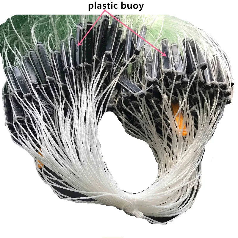 depth 1.2m-1.5m length 80m monofilament nylon net 3layer grid gill fishing network tool epuisette pour la peche | Спорт и
