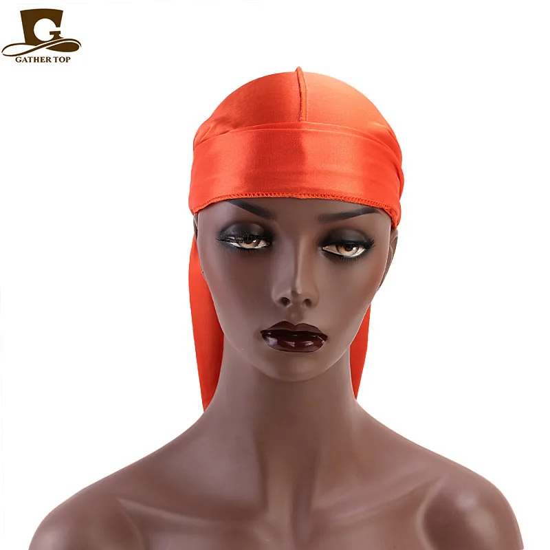 Однотонная мужская и женская шелковистая Кепка Durags в стиле хип-хоп Байкерская |