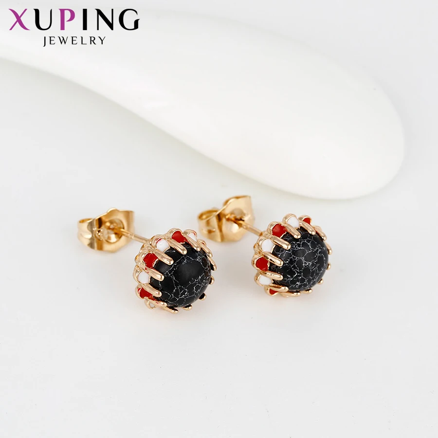 Xuping особенно модные серьги новый дизайн шаров позолоченные ювелирные изделия