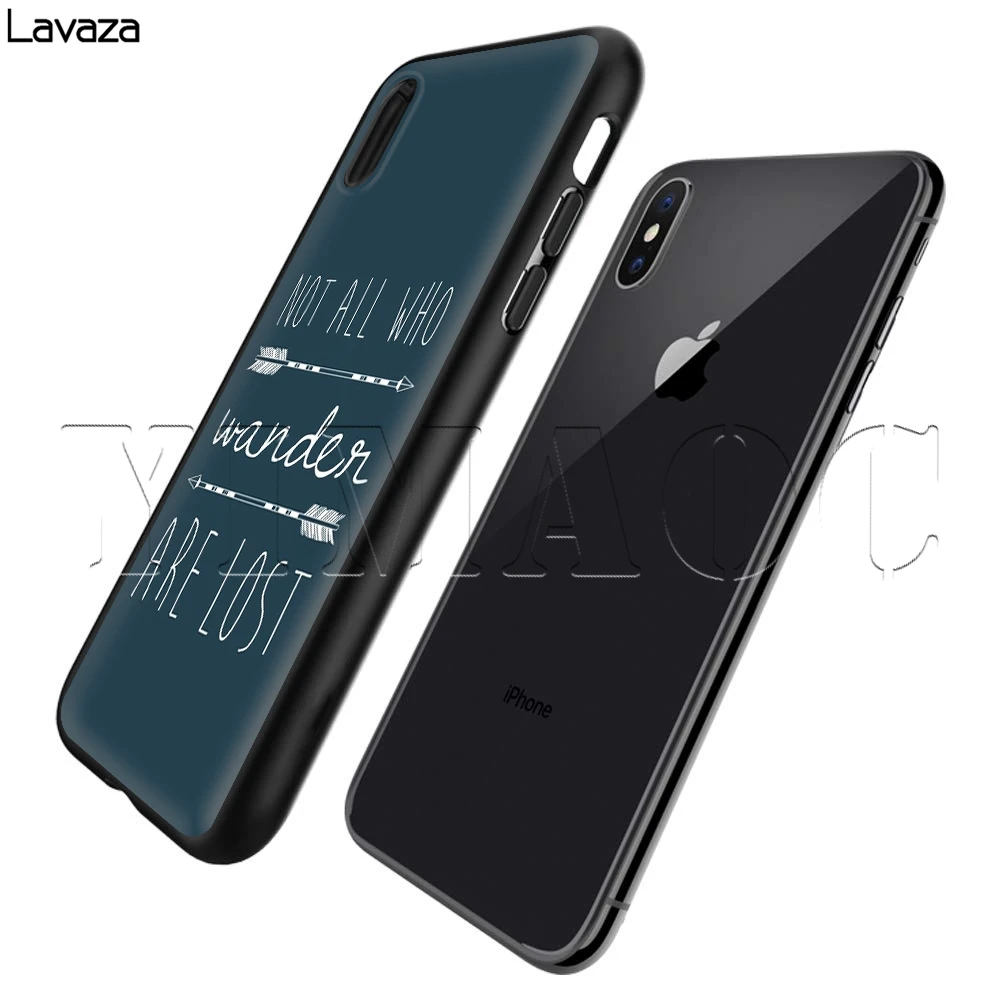 Lavaza Not All Those Who Wander Are Lost Case for iPhone 11 Pro XS Max XR X 8 7 6 6S Plus 5 5s se |