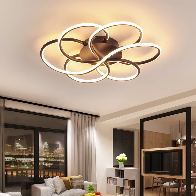 

NEO Gleam New Arrival Surface Mounted Modern Led Chandelier For Living Study Room Bedroom Dimmable 110 220V Ceiling Chandeliers