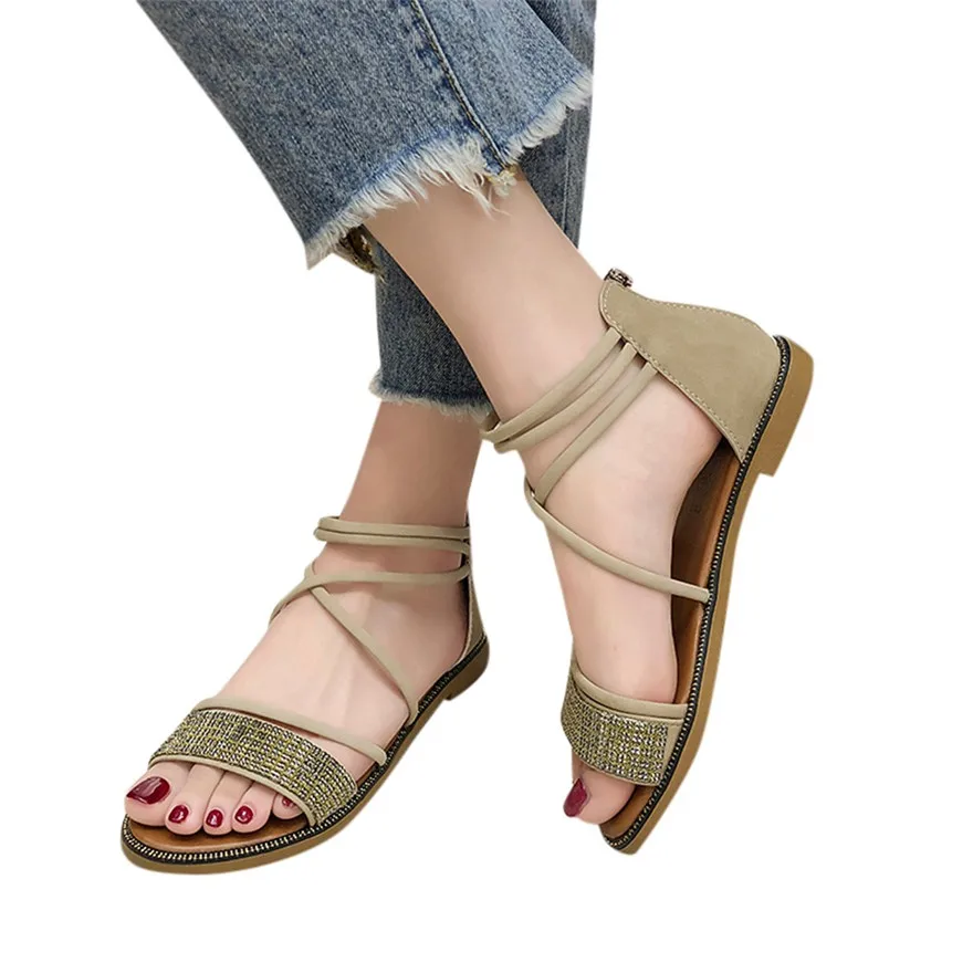 SAGACE/обувь женские босоножки в сдержанном стиле с закрытым носком и яркими