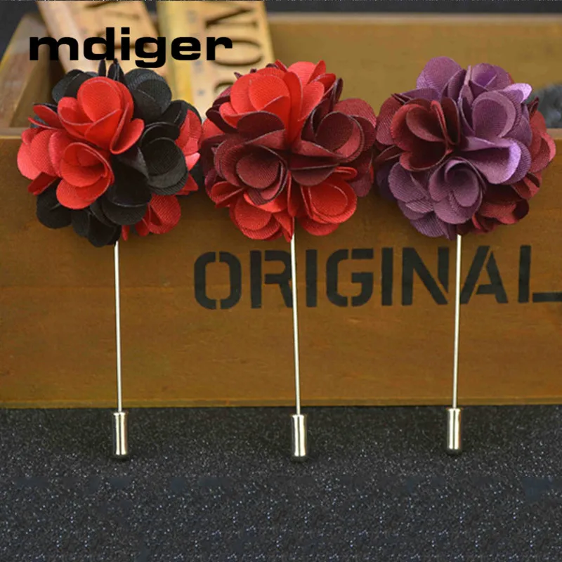 Mdiger оптовая продажа цветок длинный булавка Свадебные или вечерние Броши ручной