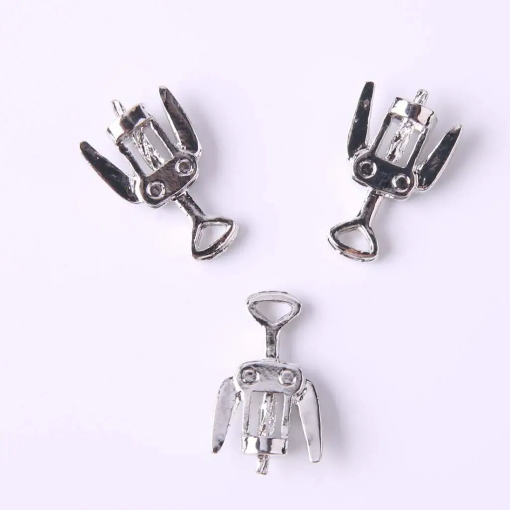 Новые аксессуары для кукол 3 шт. Металлический Штопор вина и напитков штопор 1:12