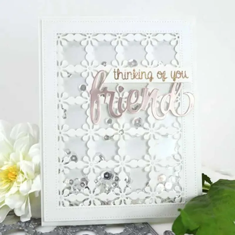 Rectangular background board Metal cutting dies cut die card Scrapbook paper craft knife mould blade punch stencils | Дом и сад