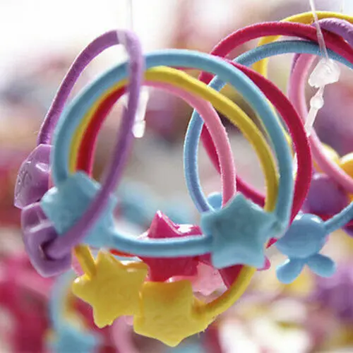 50 PCS Kids Elastic Rubber Hair Bands Girls Fashion Cute Headwear Accessories | Аксессуары для одежды