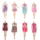 Красивая юбка для кукольных платьев ручной работы, аксессуары для подарка, модные красочные мини платья, вечерние платья, свадебная одежда