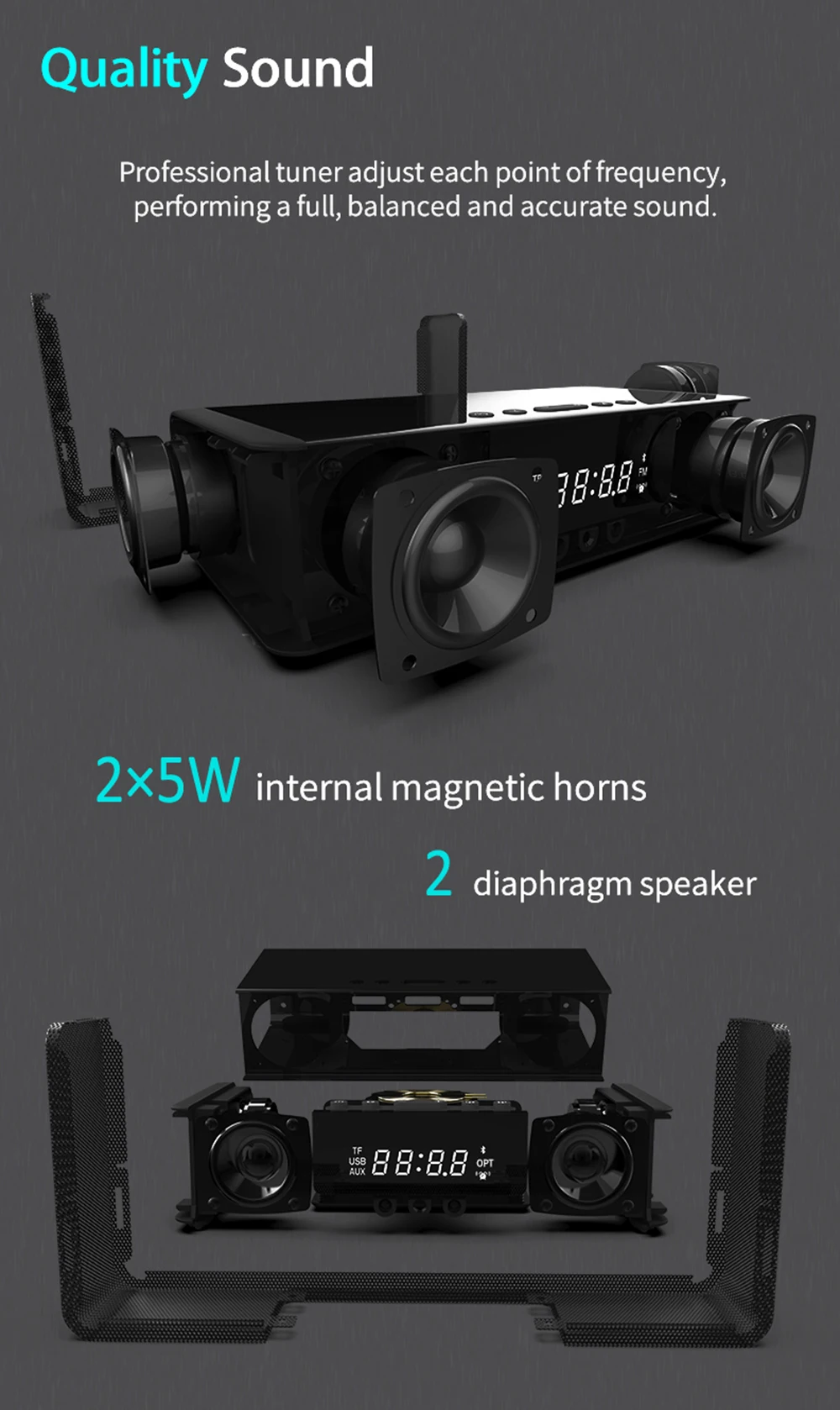 BS-39A беспроводной Bluetooth Саундбар ТВ домашний кинотеатр динамик стерео объемный звук с пультом дистанционного управления динамик для вас телефон