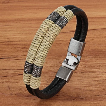 PU Leather Bracelet - Double Layer - Classic Design 5