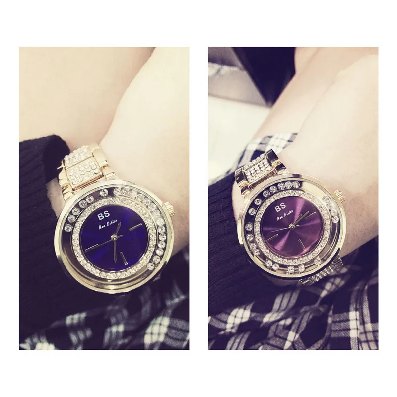 2017 женские кварцевые часы Роскошные бриллиантовые знаменитые элегантные