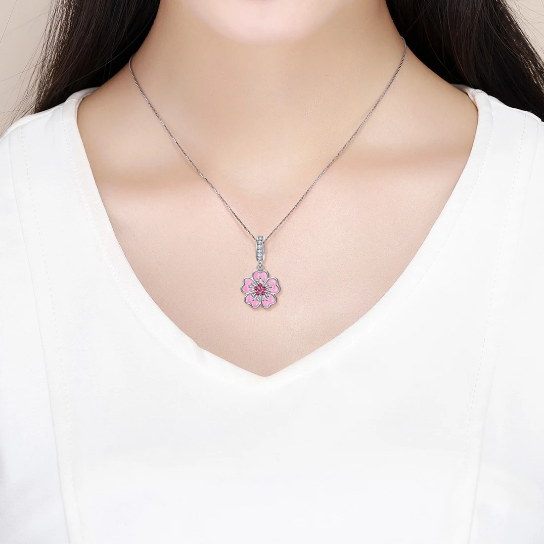 DALARAN DIY подвески серебряные бусины 925 пробы подходит для ожерелья браслет розовый