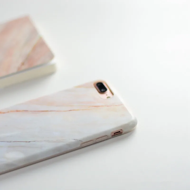 STROLLIFE модные гранит коралловый телефонные чехлы под мрамор для iphone 7 Чехол Мягкий