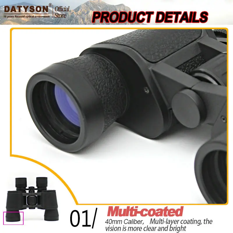 Brand New 8x40 HD Binoculars Multi Coated Wide Vision High Power Optical Lens Outdoor Camping Birdwatching Hunting Telescope | Инструменты