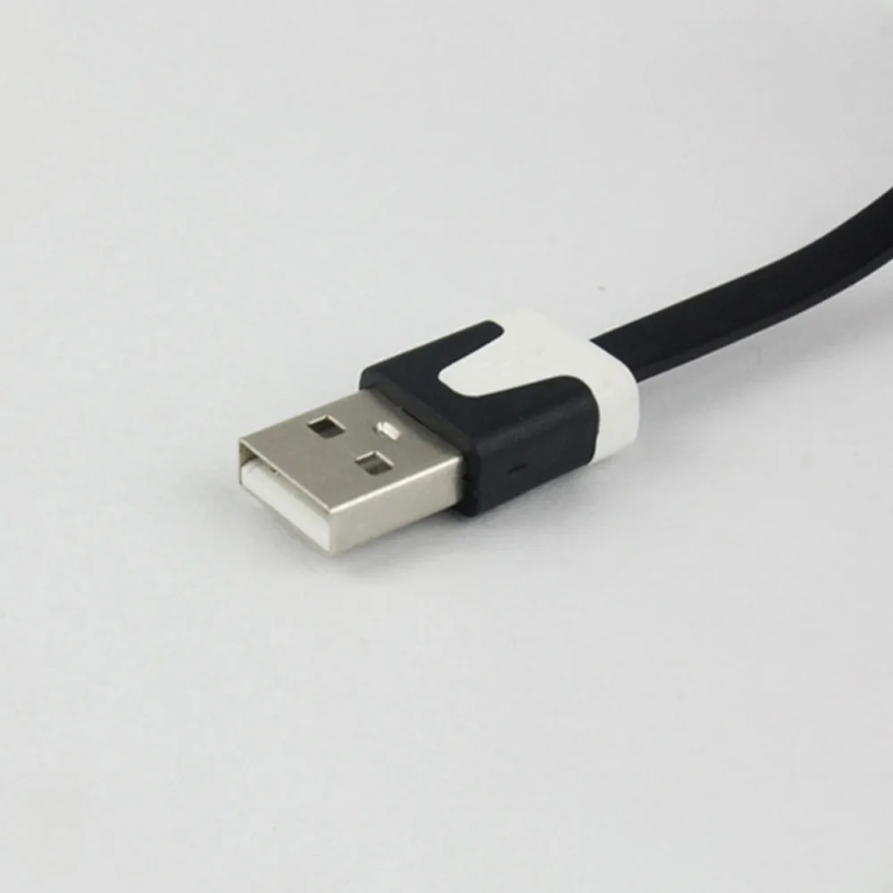 Кабель для передачи данных eCos 3 м цветной Micro Lead плоский кабель синхронизации