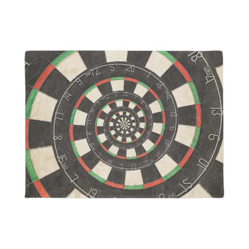 

Personality Spiral Dart Board Door Mat Home Decoration Entry Non-slip Door Mat Rubber Washable Floor Carpet