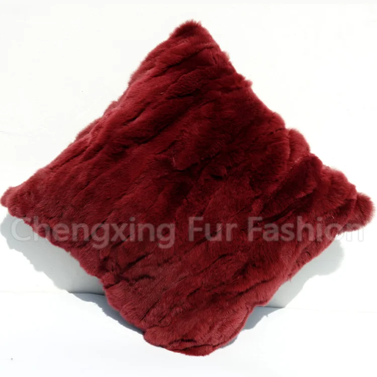Бесплатная доставка недорогой декоративный чехол из чистого кроличьего меха для