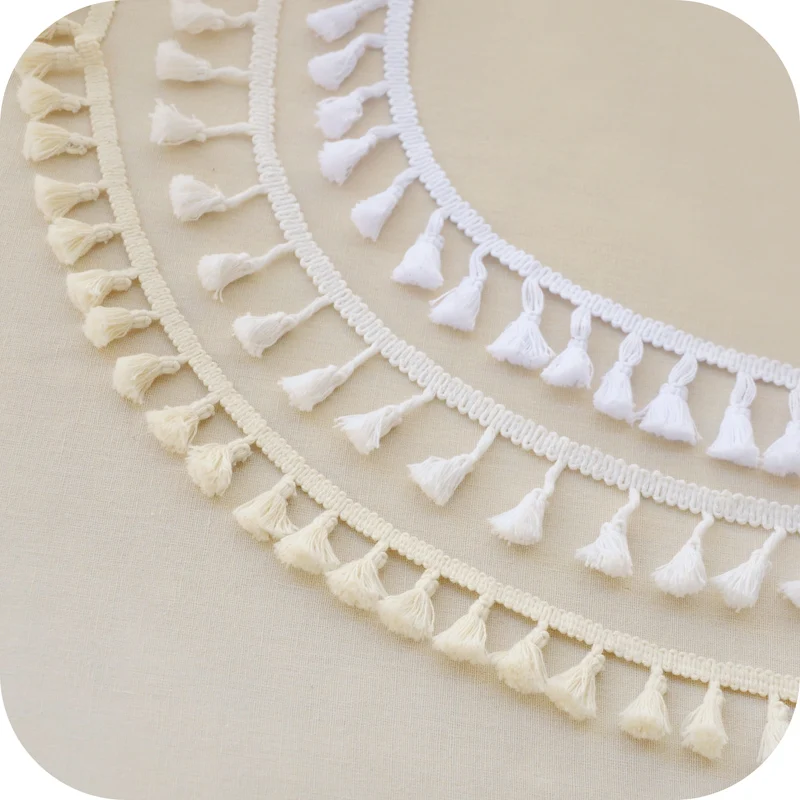 

Three-color Cotton Line Sweep Tassel Lace DIY Accessories