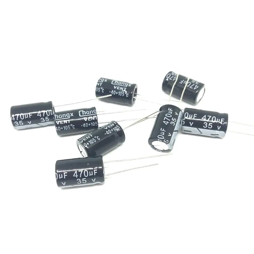Высококачественный 10 шт./лот алюминиевый электролитический конденсатор 35 в 470