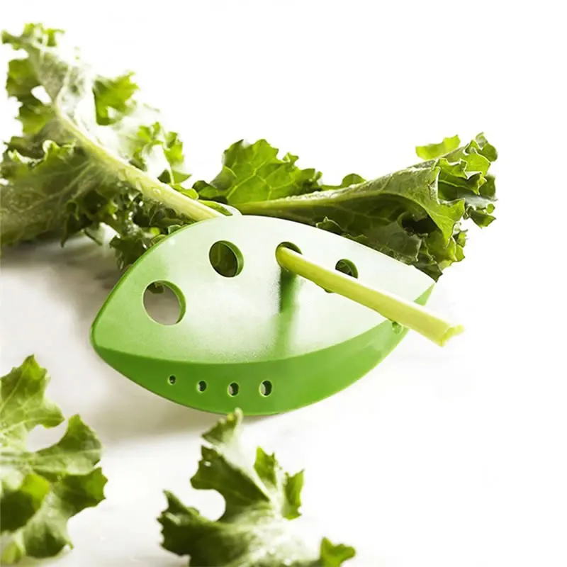 QueenTime 2 Vegetable Leaf Stripper Green Herb Stripper Rosemary Thyme Puller Kitchen Gadgets Creative Vegetable Tool Free Hands