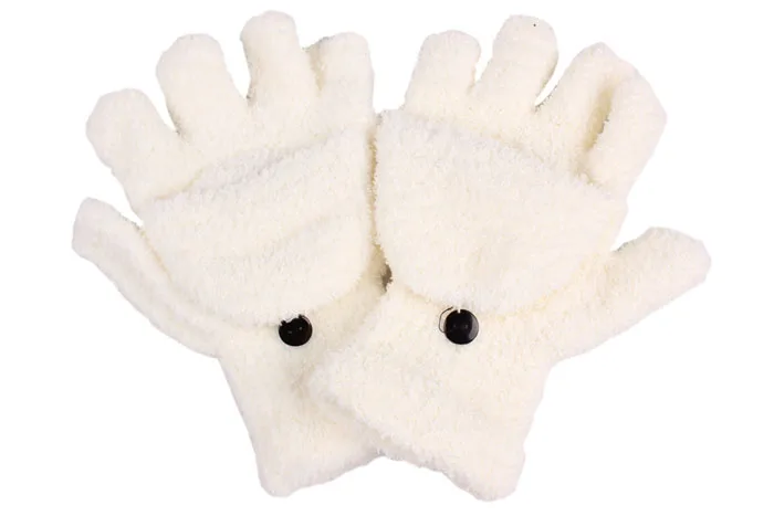 Женские зимние перчатки 2017 горячие модные дамские ручные теплые без пальцев