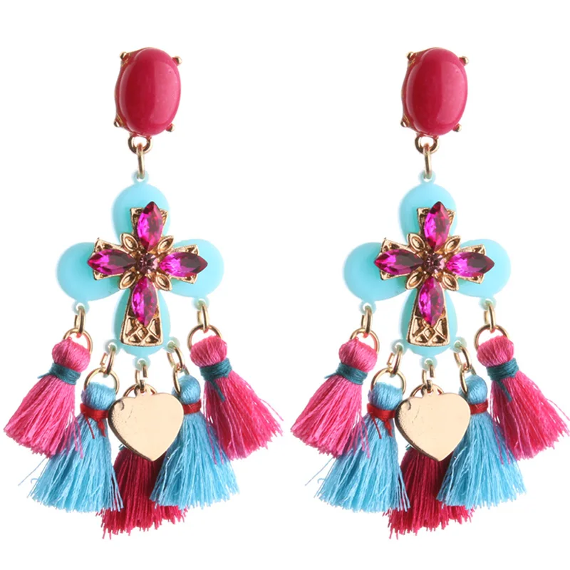 NeeFu WoFu капельная полимерная серьга серьги из натурального камня модные большие с