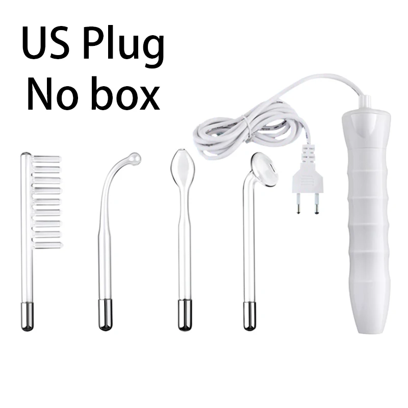 US Plug No box Портативный Высокочастотный D'arsonval палочка для ухода за волосами электрод для удаления акне и пятен уход за кожей лица волосы спа-устройство для салона красоты - Цвет: US Plug No box