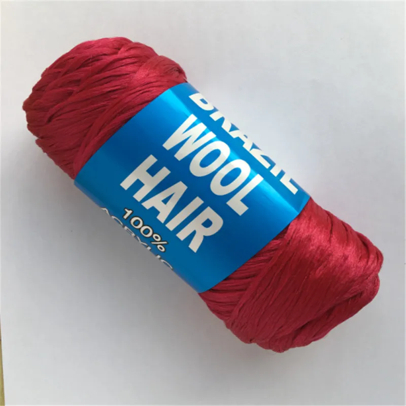 red Бразильская шерстяная пряжа, 5 шт./партия, 70 г/шт., низкая температура, огнестойкое синтетическое волокно для плетения - Цвет: red