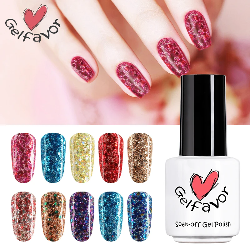 Лак для ногтей 7 мл Soak Off Diamond эффект гель лак UV/светодиодный вылечить Лаки 50 Цвета 1
