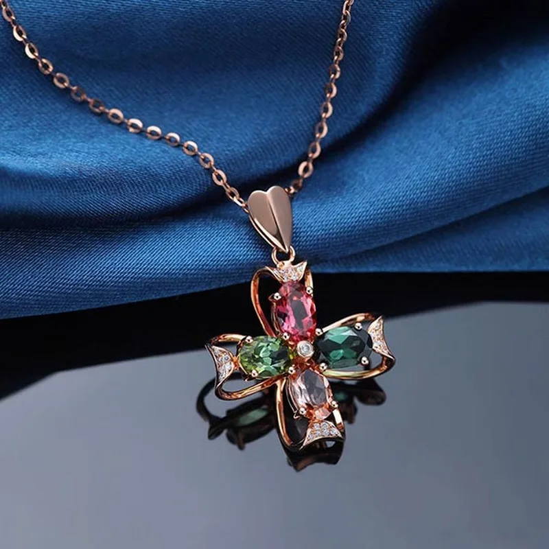 Everoyal модное ожерелье с кристаллами и крестом для женщин ювелирное изделие милый