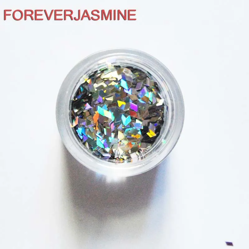 FOREVERJASMINE 12 шт. Серебристые сверкающие радужные бриллиантовые блестящие