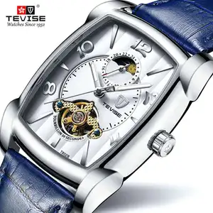 Hot 2019 TEVISE Brand Men Mechanical Watch Top Fashion luxury Automatic Genuine Leather Sport Watche