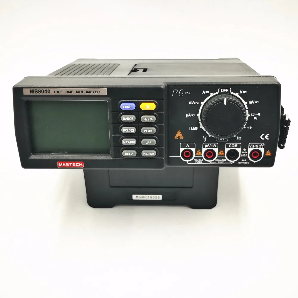 MASTECH MS8040 22000 отсчетов AC DC напряжение тока автоматический Диапазон мультиметр True RMS фильтрация низких частот с интерфейсом RS-232