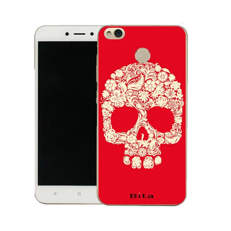 QMSWEI Phone Case For Mi 6 5 5s note3 Redmi note4x 4x 3s 4a 5a note5a TPU Soft Clear Skull Silicone Cover Free shipping |