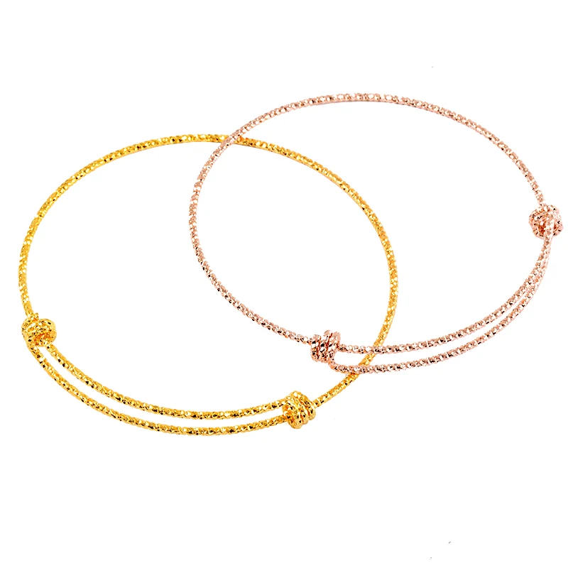 

IJB0459 Impressive 316L Stainless Steel Wiring Bangle DIY Charm Bracelet Adjustable Expandable Wire Bangle Bracelets Women