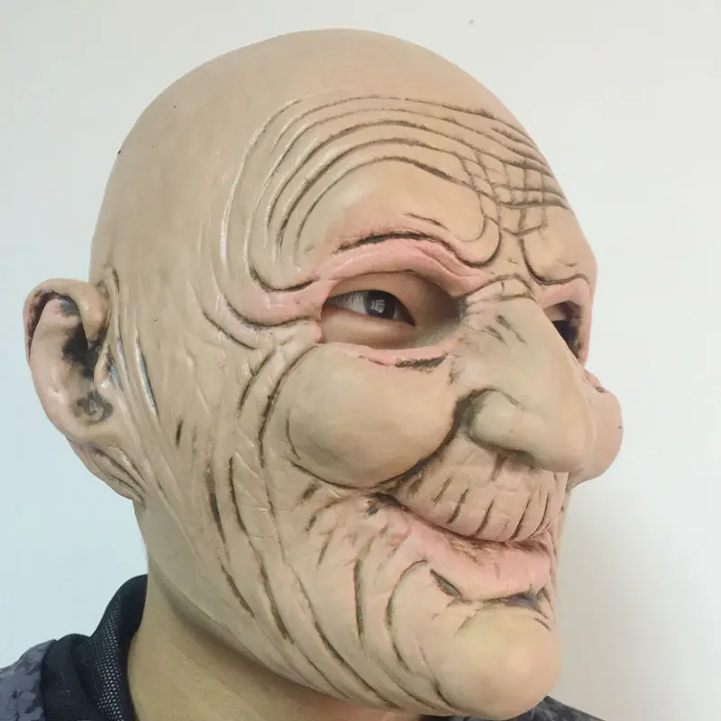 Латексная Маска для взрослых забавные смайлики Хэллоуина взрослых|old man latex mask|mask