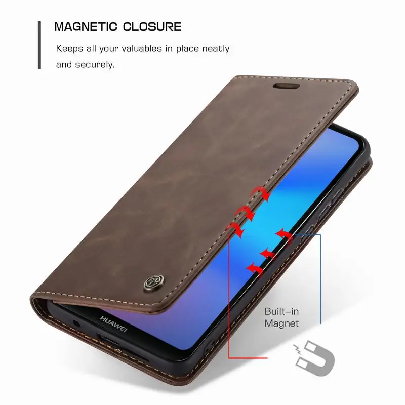 Магнитный флип чехол для huawei P Smart 2019 Honor 9 10 lite P30 P20 Pro телефона 360 Роскошный Матовый