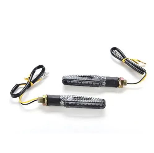 Из 2 предметов Универсальный Мотоцикл углеродного 12 Светодиодный под змеиную