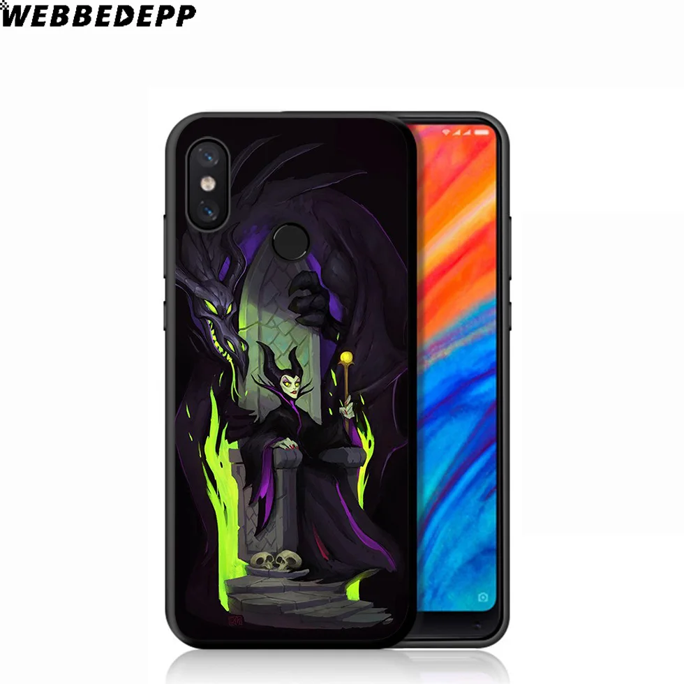 WEBBEDEPP Witch Maleficent Soft Case for Xiaomi Mi 9T 9 8 SE 6 A1 A2 A3 Lite MiA1 MiA2 MiA3 F1 MAX 3 Mi8 CC9E CC9 |