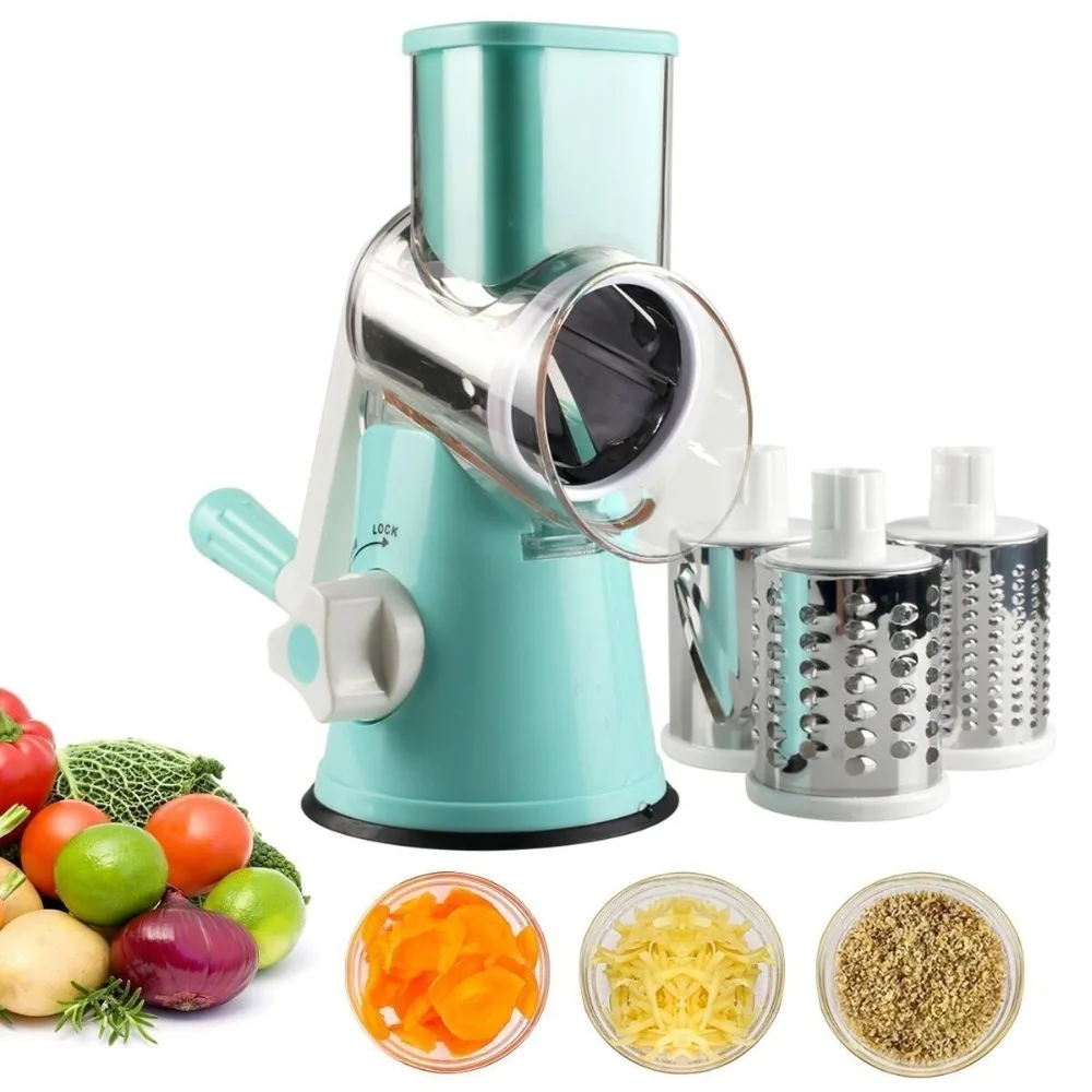 

Manaul Vegetable Slicer Cutter Multifunctional Carrot Onion Grater 3 Kinds Blades Kitchen Accessories Dropshipping Niche