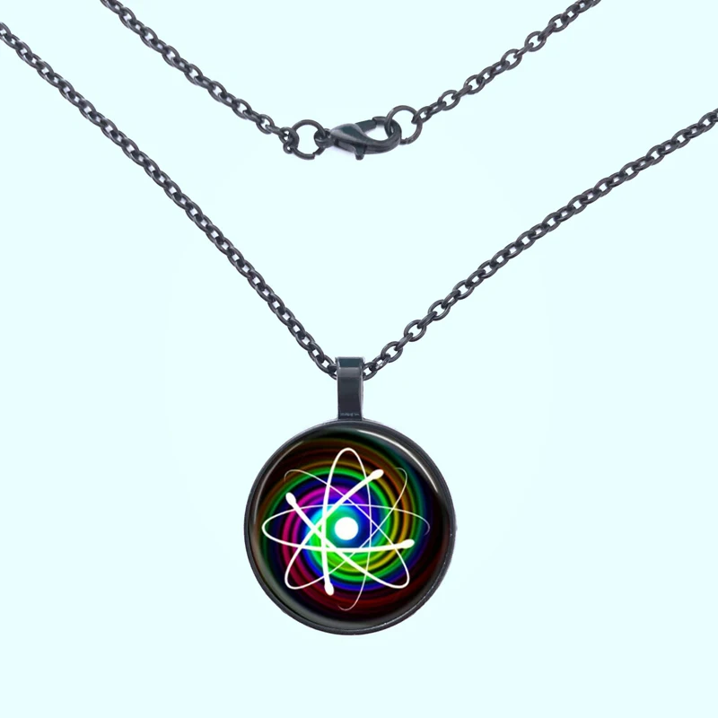 Светящиеся Atom фото ручной работы стеклянные купольные украшения Модные женские